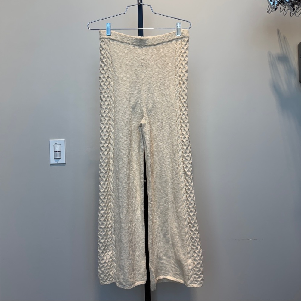 Spell & Gypsy highland knit pants cream boho cropped nwt coastal summer medium